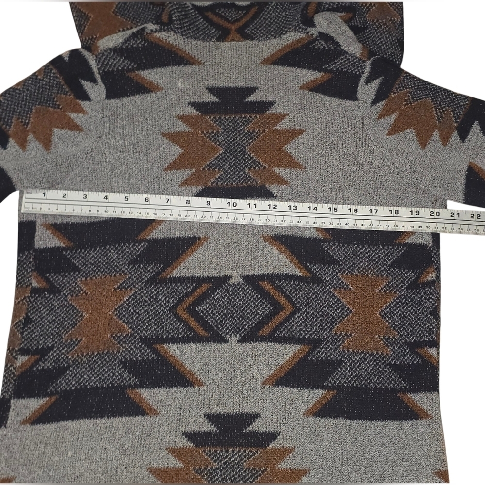 Absolutely Famous Kids Geometric Pattern Jacket - Gray and Brown - Picture 3 of 6
